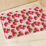Strawberry Fruit Pattern Print Polyester Doormat