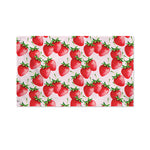 Strawberry Fruit Pattern Print Polyester Flag