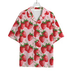 Strawberry Fruit Pattern Print Rayon Hawaiian Shirt