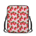 Strawberry Fruit Pattern Print Rectangular Crossbody Bag