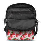 Strawberry Fruit Pattern Print Rectangular Crossbody Bag