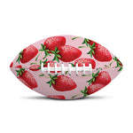 Strawberry Fruit Pattern Print Rugby Ball