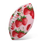 Strawberry Fruit Pattern Print Rugby Ball