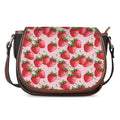 Strawberry Fruit Pattern Print Saddle Bag