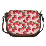 Strawberry Fruit Pattern Print Saddle Bag