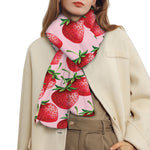 Strawberry Fruit Pattern Print Scarf