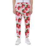 Strawberry Fruit Pattern Print Scuba Joggers