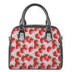 Strawberry Fruit Pattern Print Shoulder Handbag