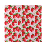 Strawberry Fruit Pattern Print Silk Bandana