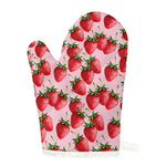 Strawberry Fruit Pattern Print Single Oven Mitt