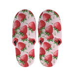 Strawberry Fruit Pattern Print Slippers
