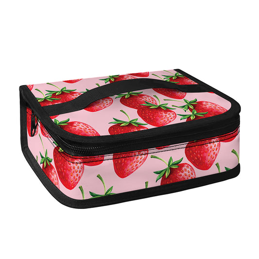 Strawberry Fruit Pattern Print Small Lunch Bag