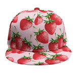 Strawberry Fruit Pattern Print Snapback Cap