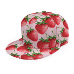 Strawberry Fruit Pattern Print Snapback Cap