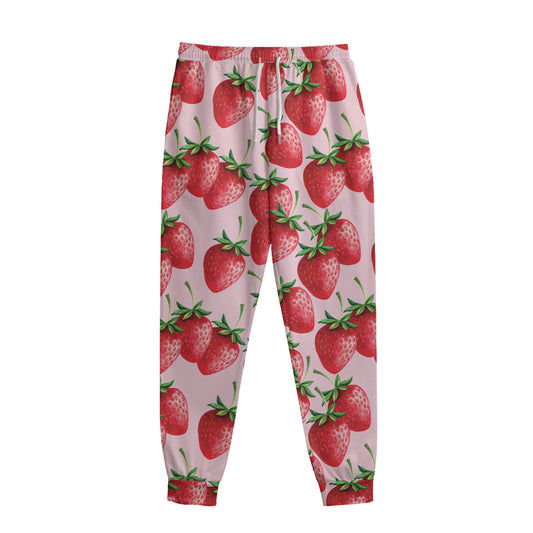 Strawberry Fruit Pattern Print Sweatpants
