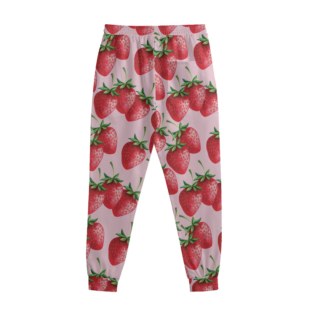 Strawberry Fruit Pattern Print Sweatpants