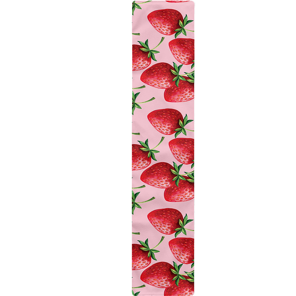 Strawberry Fruit Pattern Print Table Runner