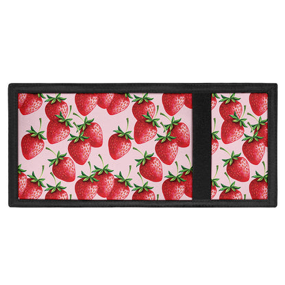 Strawberry Fruit Pattern Print Trifold Wallet
