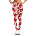 Strawberry Fruit Pattern Print Women's Leggings
