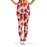 Strawberry Fruit Pattern Print Women's Leggings