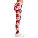 Strawberry Fruit Pattern Print Women's Leggings