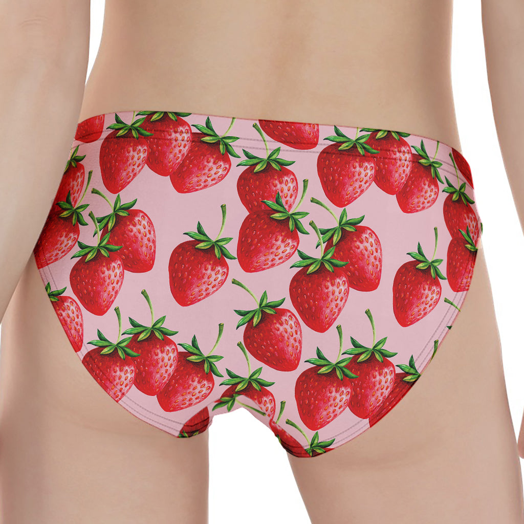 Strawberry Fruit Pattern Print Women's Panties