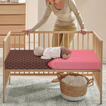 Strawberry Ice Cream Melted Print Baby Crib Sheet