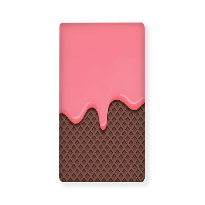 Strawberry Ice Cream Melted Print Baby Crib Sheet