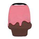 Strawberry Ice Cream Melted Print Baby Seat Cover