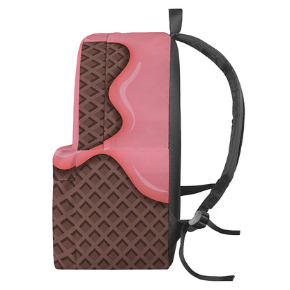 Strawberry Ice Cream Melted Print Backpack
