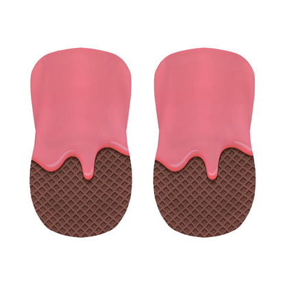 Strawberry Ice Cream Melted Print Bar Stool Covers