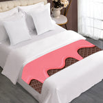 Strawberry Ice Cream Melted Print Bed Runner