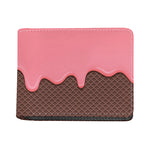 Strawberry Ice Cream Melted Print Bifold Wallet