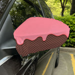 Strawberry Ice Cream Melted Print Car Side Mirror Covers