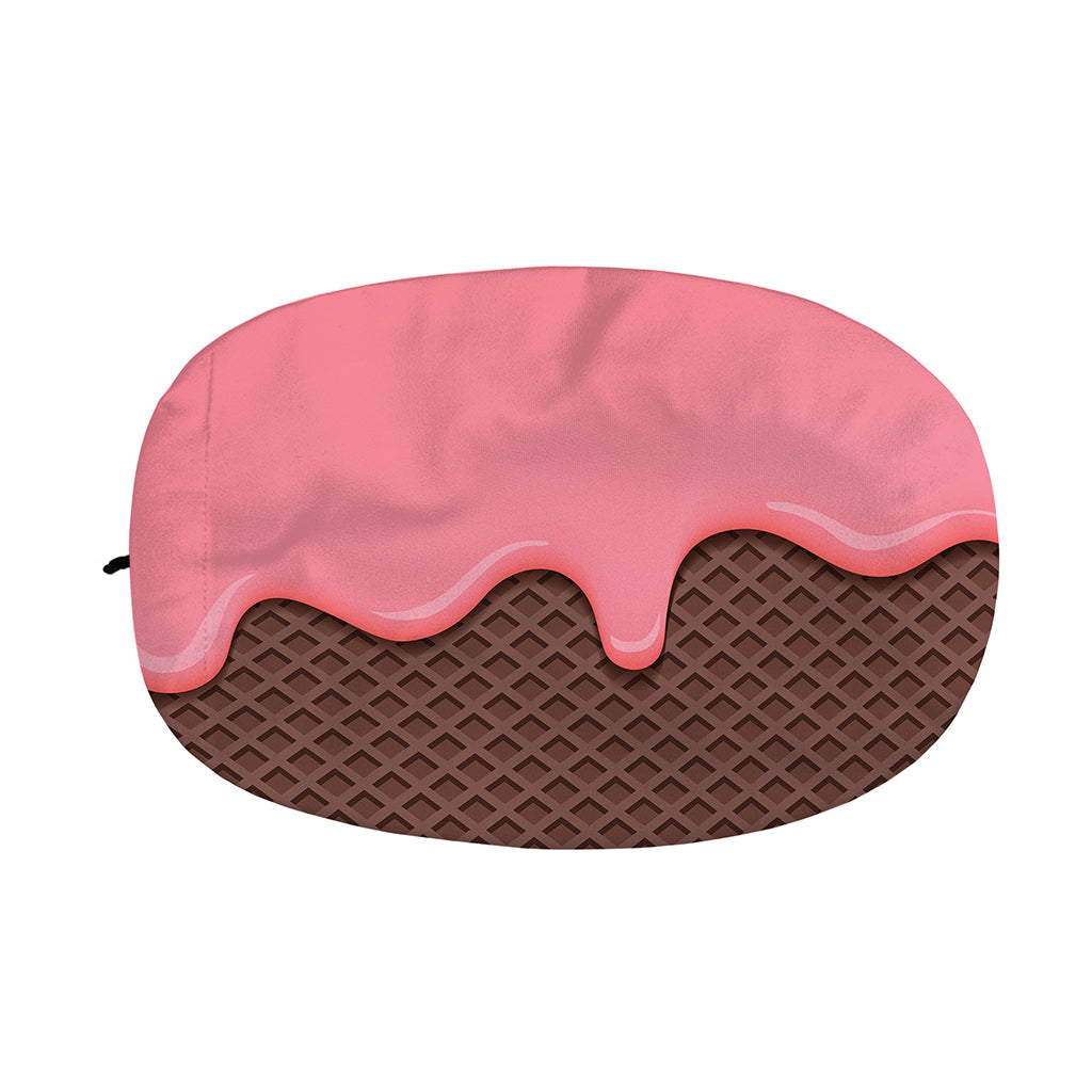 Strawberry Ice Cream Melted Print Car Side Mirror Covers