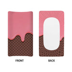 Strawberry Ice Cream Melted Print Changing Pad Cover