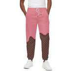 Strawberry Ice Cream Melted Print Cotton Pants