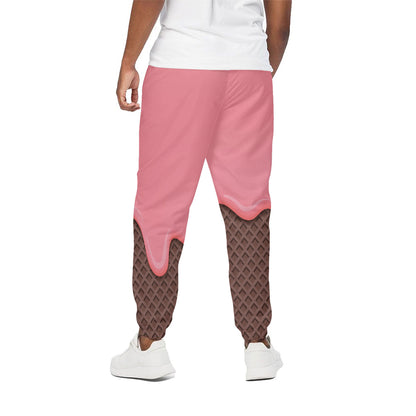 Strawberry Ice Cream Melted Print Cotton Pants