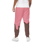 Strawberry Ice Cream Melted Print Cotton Pants