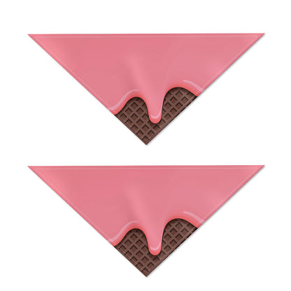 Strawberry Ice Cream Melted Print Dog Bandana