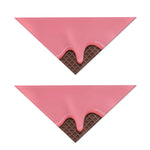 Strawberry Ice Cream Melted Print Dog Bandana