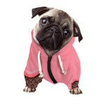 Strawberry Ice Cream Melted Print Dog Zip Up Hoodie