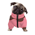 Strawberry Ice Cream Melted Print Dog Zip Up Jacket