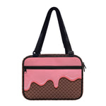 Strawberry Ice Cream Melted Print Double Strap Bible Bag