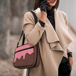 Strawberry Ice Cream Melted Print Double Strap Bible Bag