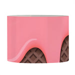 Strawberry Ice Cream Melted Print Drum Lamp Shade