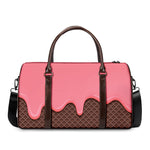 Strawberry Ice Cream Melted Print Duffle Bag