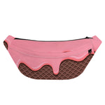 Strawberry Ice Cream Melted Print Fanny Pack