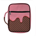 Strawberry Ice Cream Melted Print Front Pocket Bible Bag