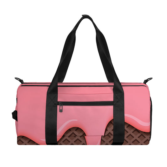Strawberry Ice Cream Melted Print Gym Bag
